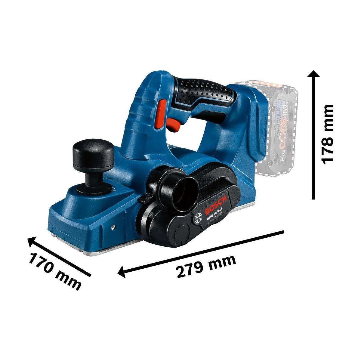 BOSCH Akku-Hobel GHO 18 V-LI In L-BOXX 2 BOSCH Akku-Hobel GHO 18 V-LI In L-BOXX – Bild 2