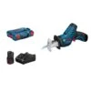 BOSCH Akku-Säbelsäge GSA 12V-14 + 2× GBA 12 3.0Ah, GAL 12V-40 In L-BOXX