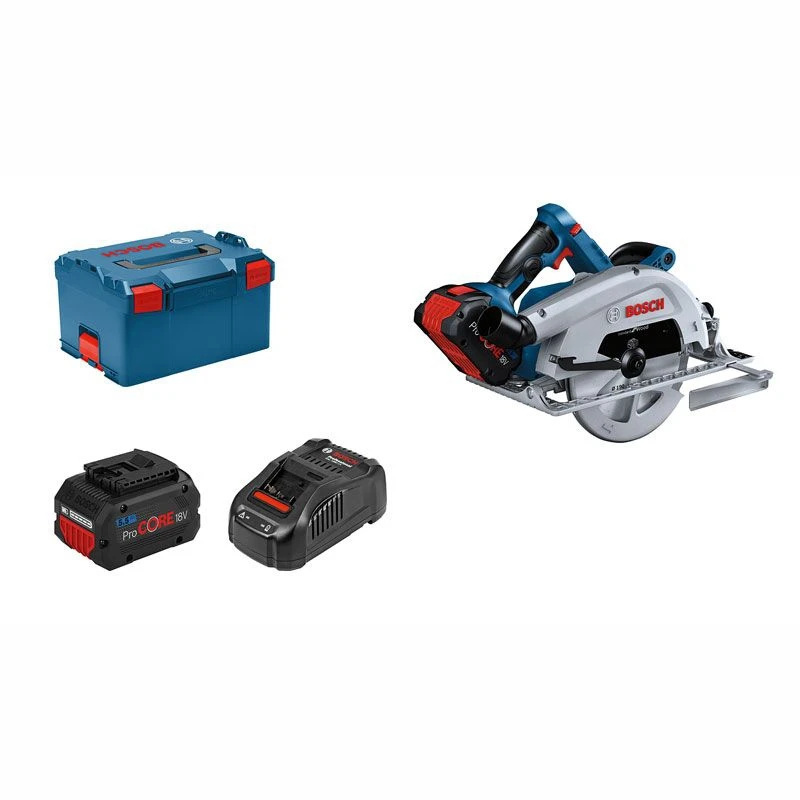 BOSCH Akku-Handkreissäge GKS 18V-68 C, 2x ProCORE18V 5.5Ah, GAL 1880 CV, L-BOXX 1 BOSCH Akku-Handkreissäge GKS 18V-68 C, 2x ProCORE18V 5.5Ah, GAL 1880 CV, L-BOXX