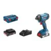 BOSCH Akku-Drehschlagschrauber GDR 18V-160, 2x GBA 18V 2.0Ah, GAL 18V-40 In L-BOXX