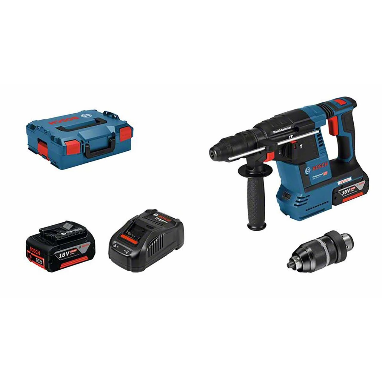 BOSCH Akku-Bohrhammer GBH 18V-26F 2x6,0 Ah, In L-BOXX 1 BOSCH Akku-Bohrhammer GBH 18V-26F 2x6,0 Ah, In L-BOXX