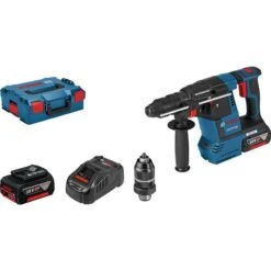 BOSCH Akku-Bohrhammer GBH 18V-26 F, 2x 5,0 Ah Li-Ion Akku, L-BOXX