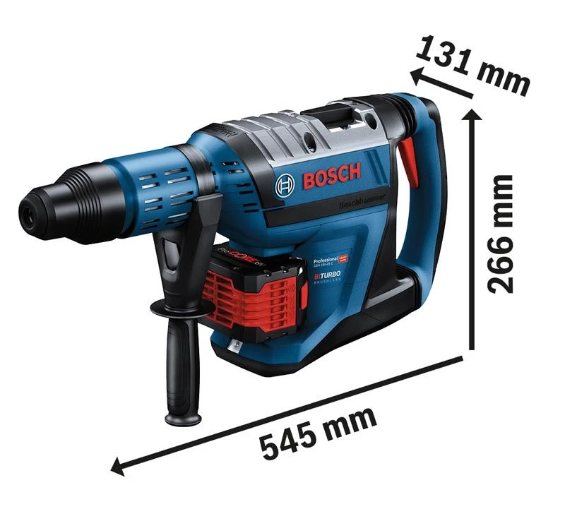 BOSCH Akku-Bohrhammer BITURBO GBH 18V-45C In Handwerkerkoffer Mit 2x 12.0 Ah Akku ProCORE18V, Zubehö 2 BOSCH Akku-Bohrhammer BITURBO GBH 18V-45C In Handwerkerkoffer Mit 2x 12.0 Ah Akku ProCORE18V, Zubehö – Bild 2