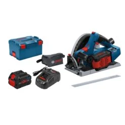 BOSCH Akku-Tauchsäge BITURBO GKT 18V-52 GC, 2x ProCORE18V 5,5Ah, FSN1400, GAL 1880CV, L-BOXX