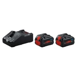 BOSCH Akku Starter-Set, 2 Akku ProCORE 18 Volt 8.0 Ah, Schnellladegerät GAL 18V-160 C