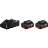 BOSCH Akku Starter-Set: 2 X GBA 18 Volt, 4.0 Ah Und GAL 18V-40