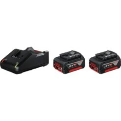 BOSCH Akku Starter-Set: 2 X GBA 18 Volt, 4.0 Ah Und GAL 18V-40
