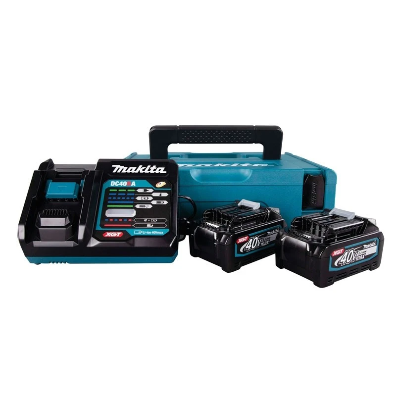 MAKITA Power Source-Kit 40V Max. 2x 4,0Ah Akkus + Schnellladegerät Im Makpac 1 MAKITA Power Source-Kit 40V Max. 2x 4,0Ah Akkus + Schnellladegerät Im Makpac