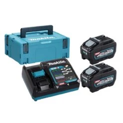 MAKITA Power Source Kit Li 40V 5,0Ah Inkl. Schnellladegerät & 2 Akkus Im MAKPAC