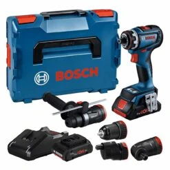BOSCH Akku-Bohrschrauber GSR 18V-90 C FC, 2 ProCore 18V X 4.0 Ah + GAL 18V-40 In L-BOXX