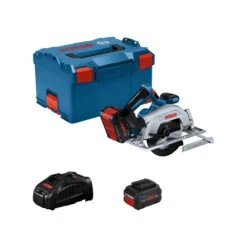 BOSCH Akku-Handkreissäge GKS 18V-57-2, 2 X ProCore 5.5 Ah + GAL 1880 CV In L-BOXX