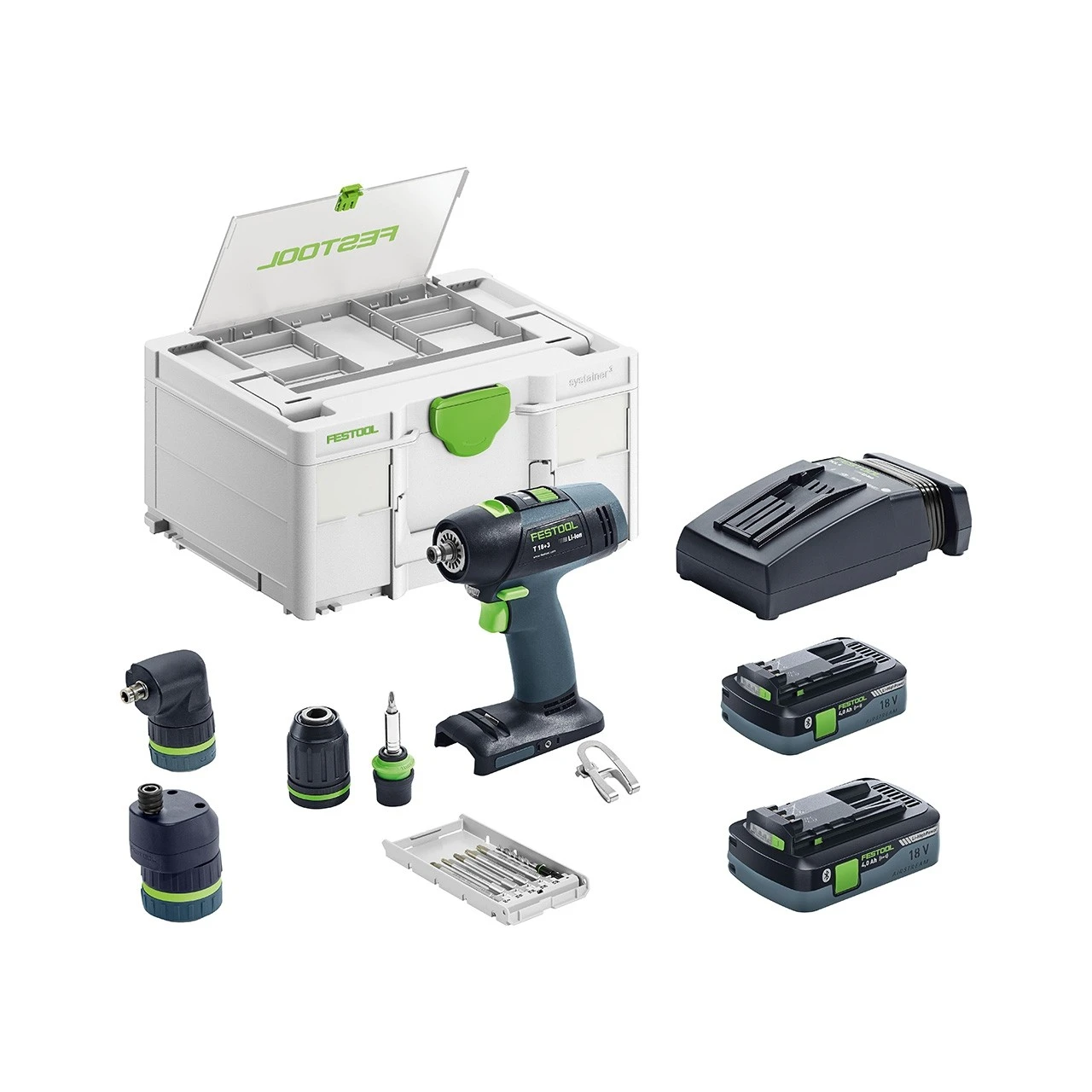 FESTOOL Akku-Bohrschrauber T 18+3 HPC 4,0 I-Set 1 FESTOOL Akku-Bohrschrauber T 18+3 HPC 4,0 I-Set