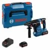 BOSCH Akku-Bohrhammer GBH 18V-24 C + 2 X GBH 18V 5,0 Ah GAL 1880 CV In L-BOXX
