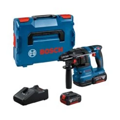 BOSCH Akku-Bohrhammer GBH 18V-22 In L-BOXX, 2x Li-Ionen Akku 4,0 Ah, Schnellladegerät
