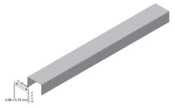 PREBENA Heftklammern Im Blister Verzinkter Stahl VX10CST-B